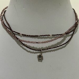 Beaded 3 Strand Necklace